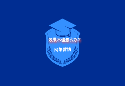 网络营销效果不佳原因及解决办法
